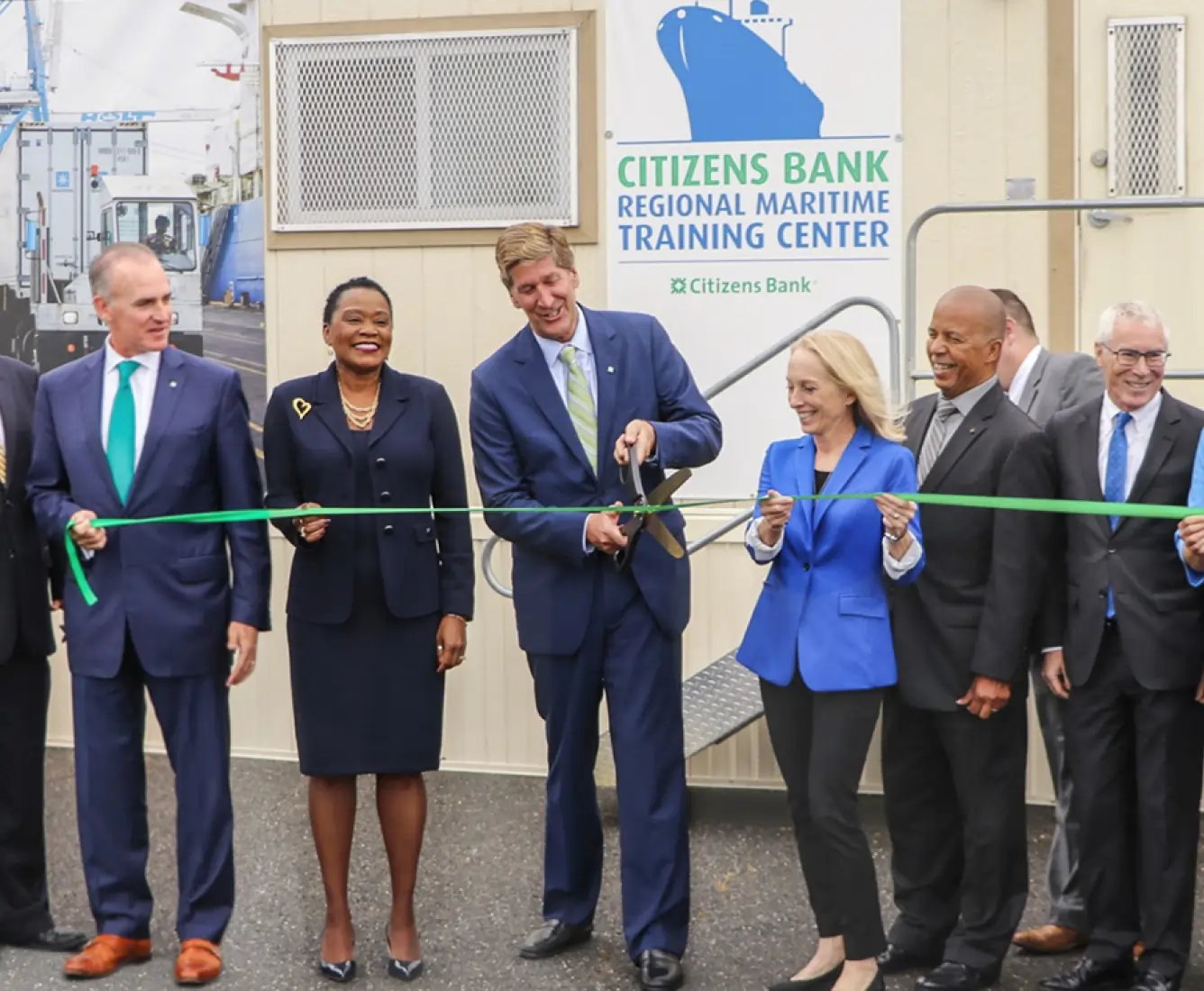 Bruce Van Saun and neighbors in community